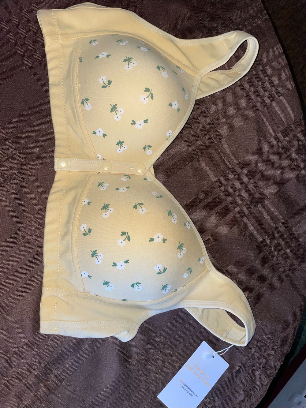 Daisy Bra NWT Soft Support Wireless Floral Bra